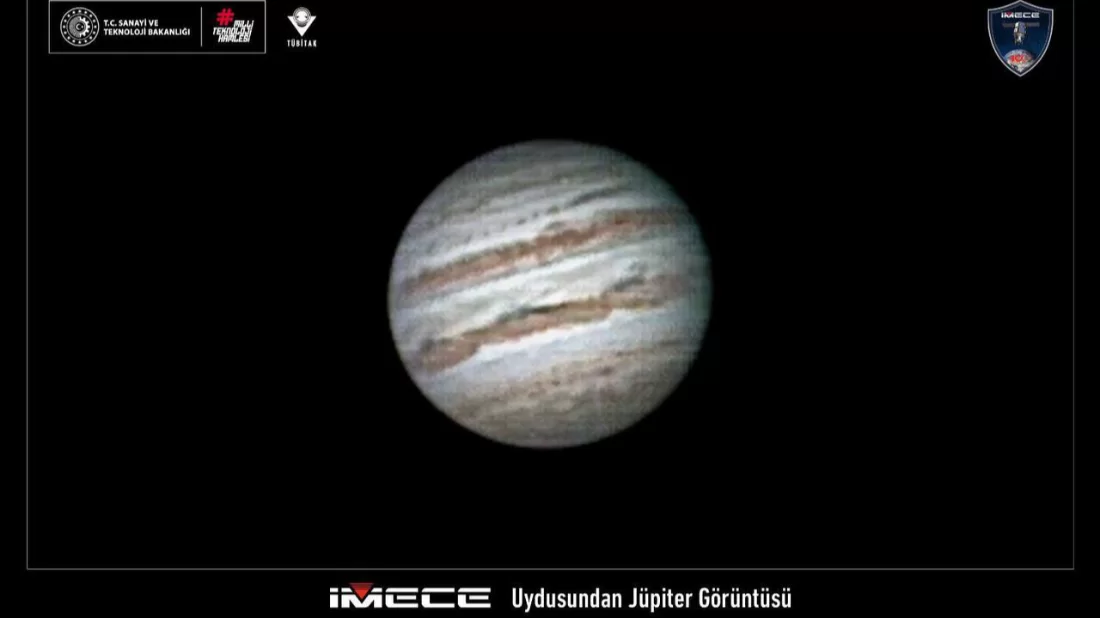 Milli uydu İMECE, Jüpiter’i görüntüledi