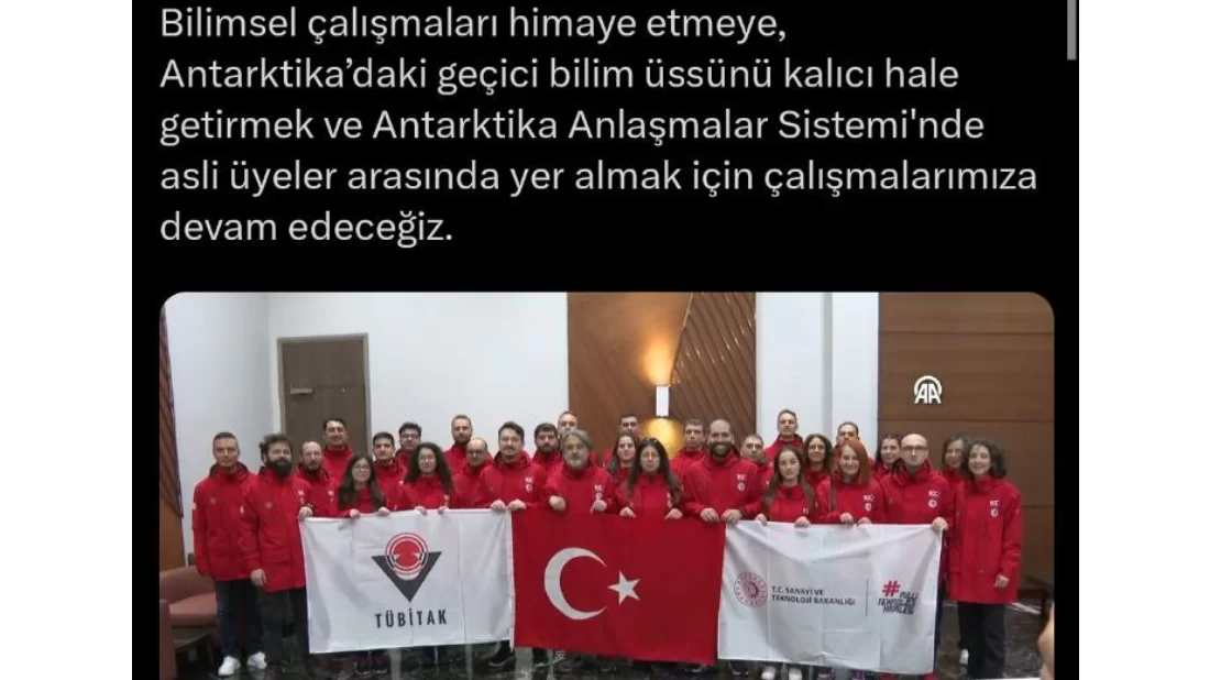 Türk bilim insanları Antarktika’dan döndü